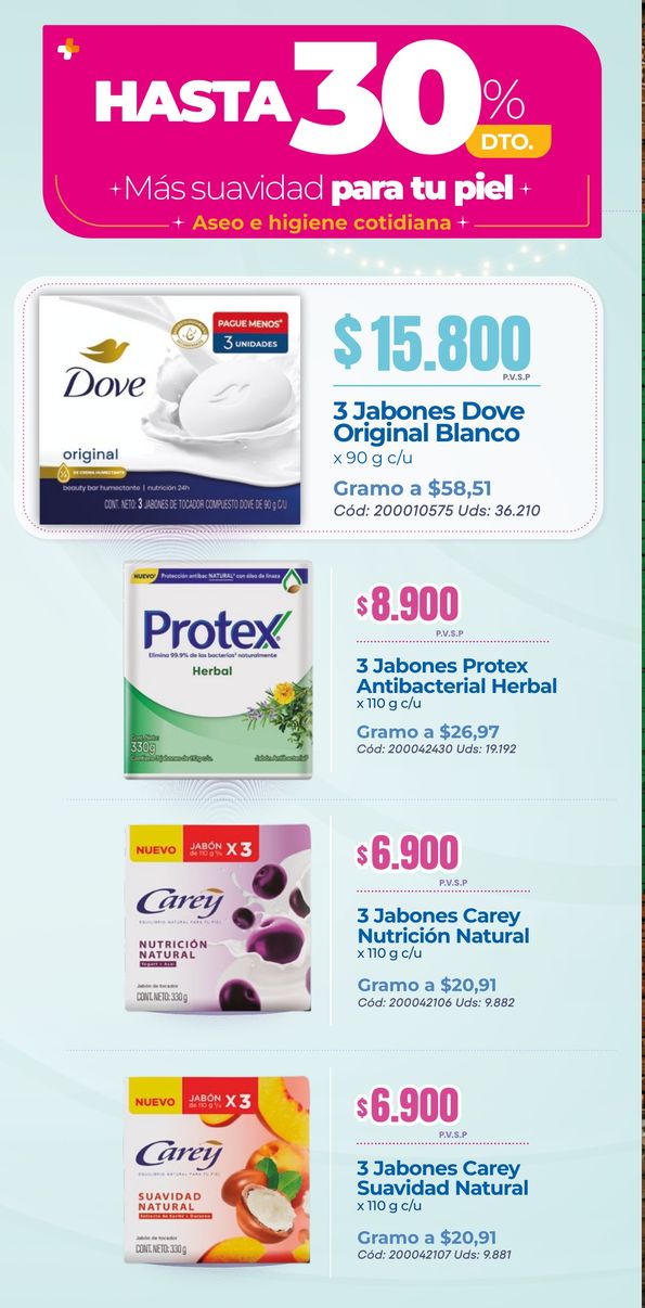 Ofertas de noviembre: Jabones
