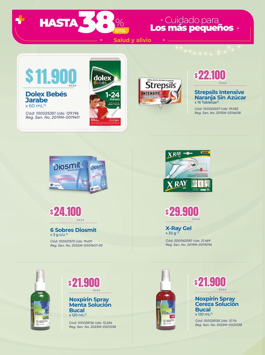 Ofertas de noviembre: Salud y alivio