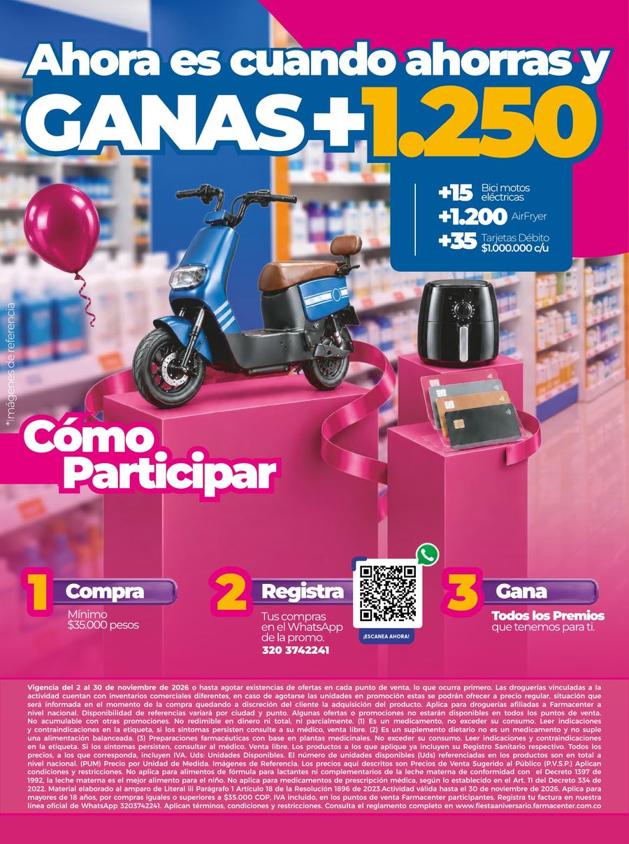Ofertas de noviembre: Sorteo: más de 1.250 premios